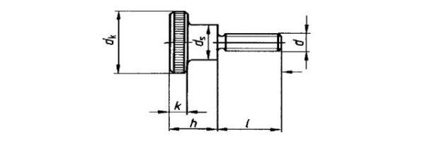 Rändelschrauben hohe Form - DIN 464 - Edelstahl 1.4305