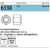 DIN 6330 Sechskantmuttern - A4 - Form B - h 1,5d