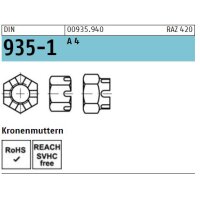 DIN 935-1 Kronenmuttern - A4