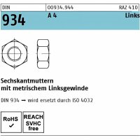 DIN 934 A4 -70 Linksgewinde