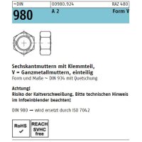DIN 980 Sicherungsmuttern - A2 - Form V