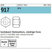 DIN  917 - Hutmutter A4  / M 5 // 200 Stück