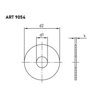 Art. 9054 - Karoscheibe A4  / 4,3 x 20 x 1,25 mm // 500...