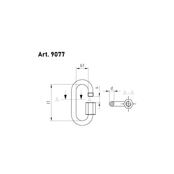 Art. 9077 - Schraubverbinder A4  / 12mm // 10 Stück