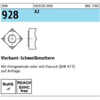 DIN  928 - 4kt.-Schweissmutter A2