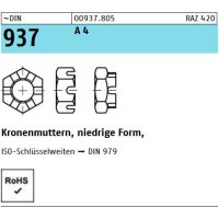 DIN 937 - Kronenmutter A4