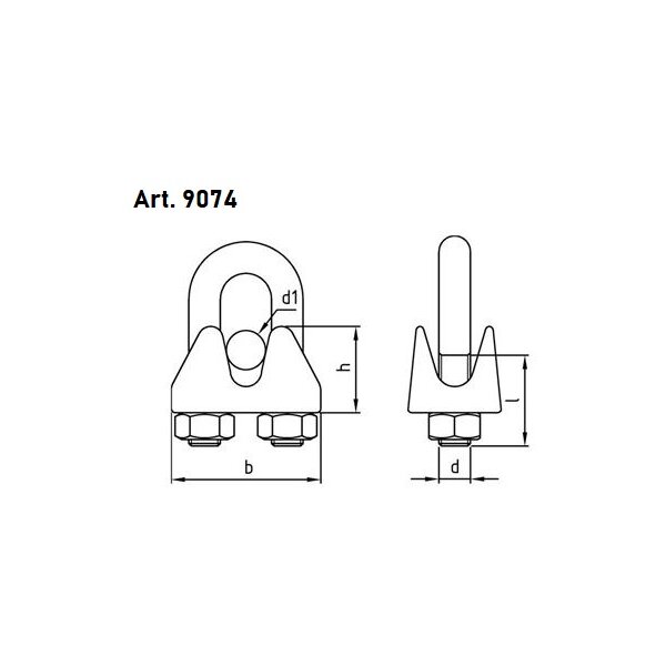 Art. 9074 - Drahtseilklemmen A4