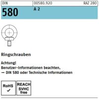 Ringschrauben Art. 580 - gegossen - Edelstahl A2