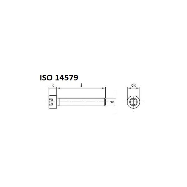 ISO 14579 A4 Vollgewinde