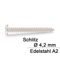 DIN 7971 Zylinderblechschrauben SZ Edelstahl A2 - Durchmesser 4.2 mm