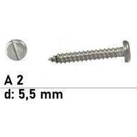 Blechschrauben DIN 7972 - 5,5 mm - Senkkopf - Schlitz -...